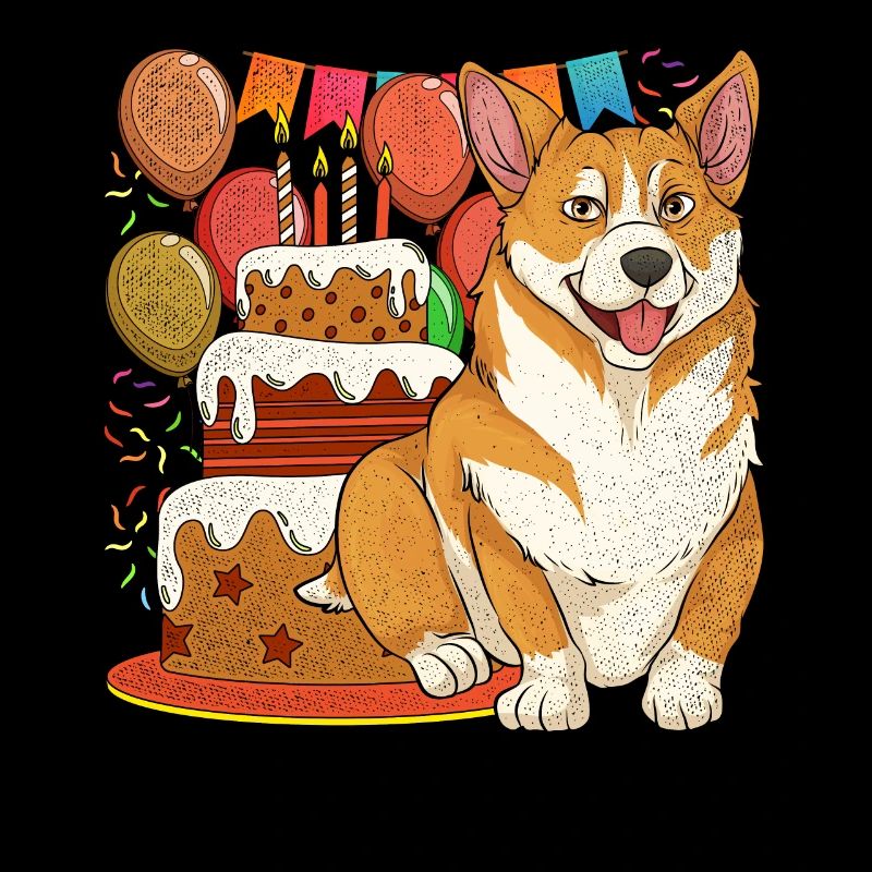 Corgi Hund Geburtstag Geschenkidee Welsh Corgi