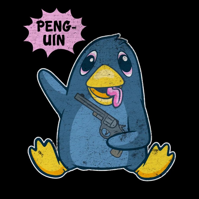Mignon pingouin Oiseau de glace Arctique Amoureux des animaux