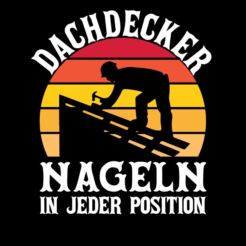 Dachdecker Nageln In Jeder Position