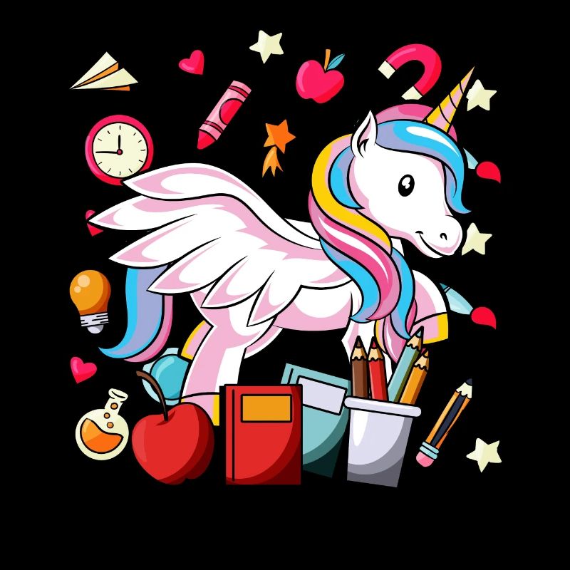 Ecole Motif Motif Ecole Ecole Débutants Licorne