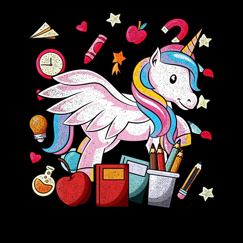 Inscription Animal Gift École primaire Einhorn