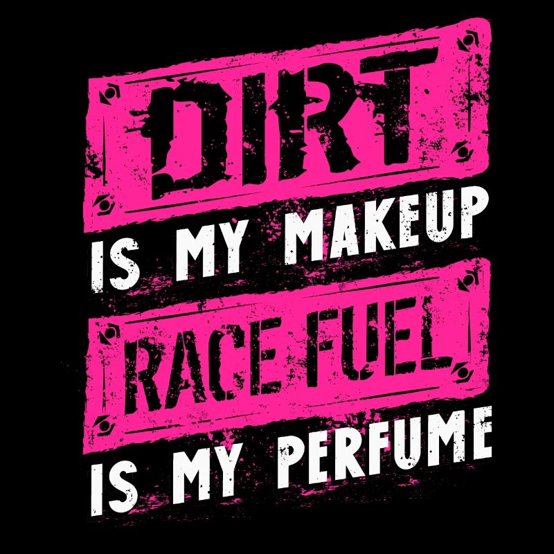 Dirt est ma fille de course de maquillage, de course