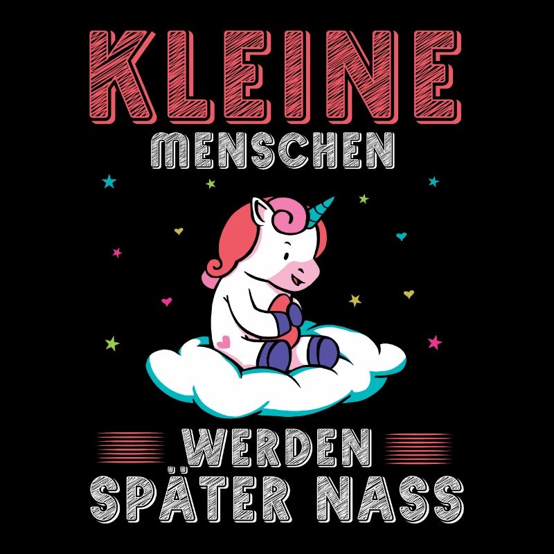 Einhorn Kleine Menschen werden später nass