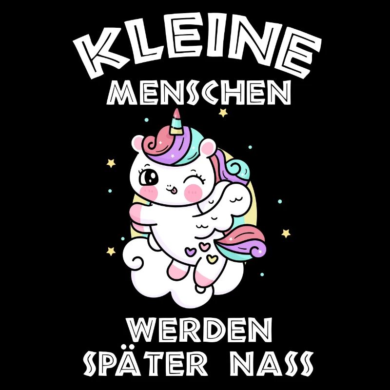 Einhorn Kleine Menschen werden später nass