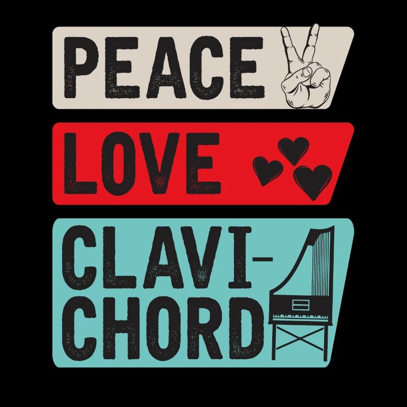 Peace Love Clavichord Piano à queue