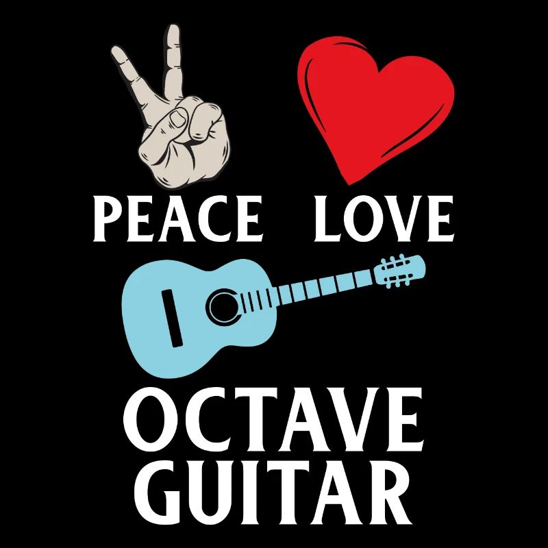 Peace Love Octave Guitar Instrument