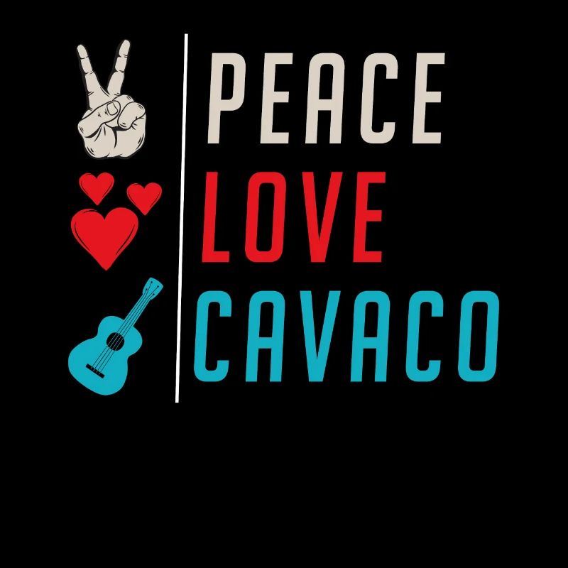 Peace Love Cavaco Guitar Instrument