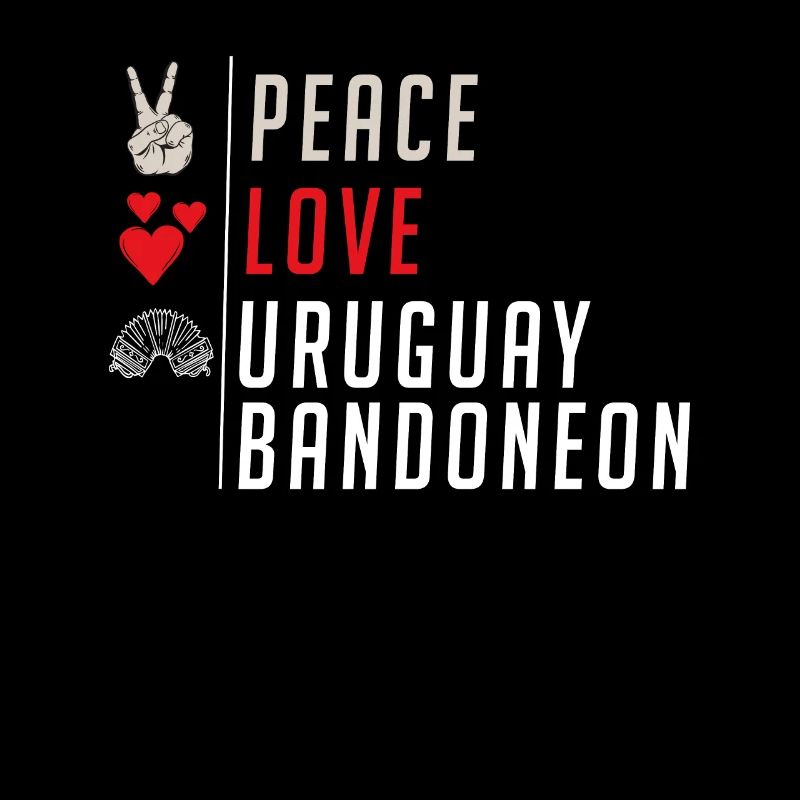 Peace Love Uruguay Bandonéon Joueurs