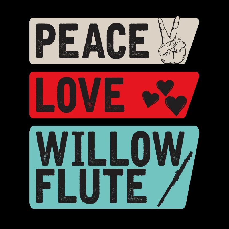 Peace Love Willon Instrument de flûte