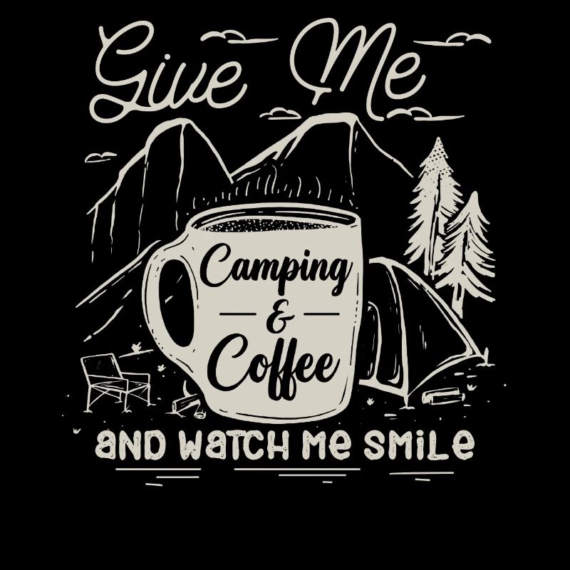 Camping and coffee, outdoor enthusiasts