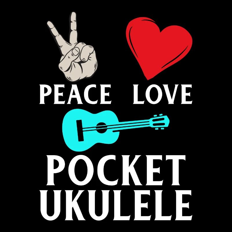 Instrument de ukulélé de poche Peace Love