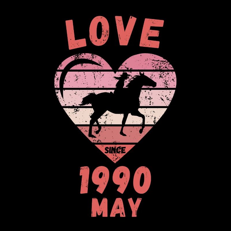 Love Horses Riding Birthday May 1990
