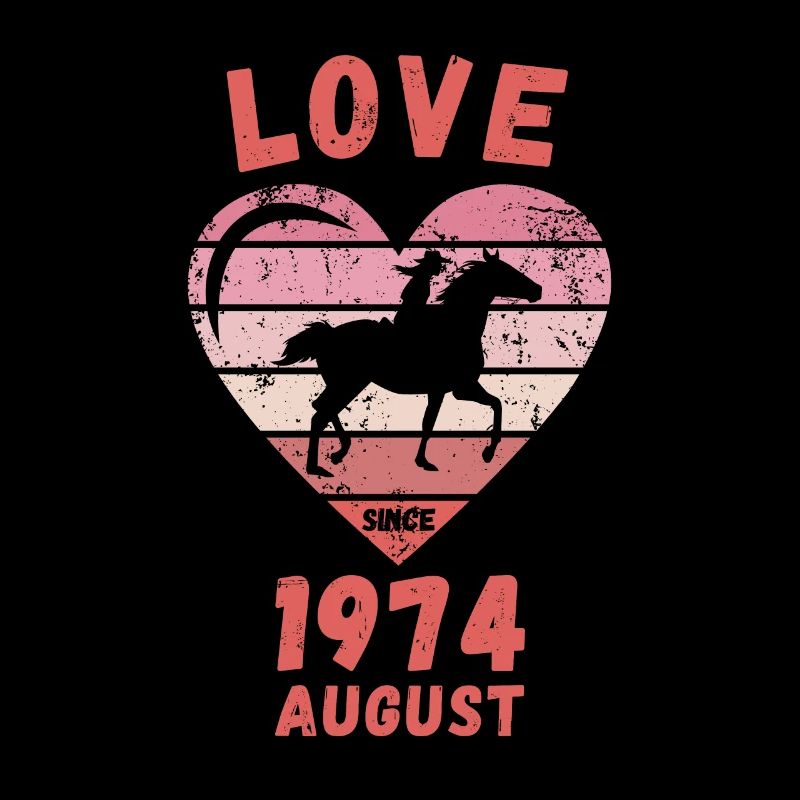 Amour équitation anniversaire août 1974