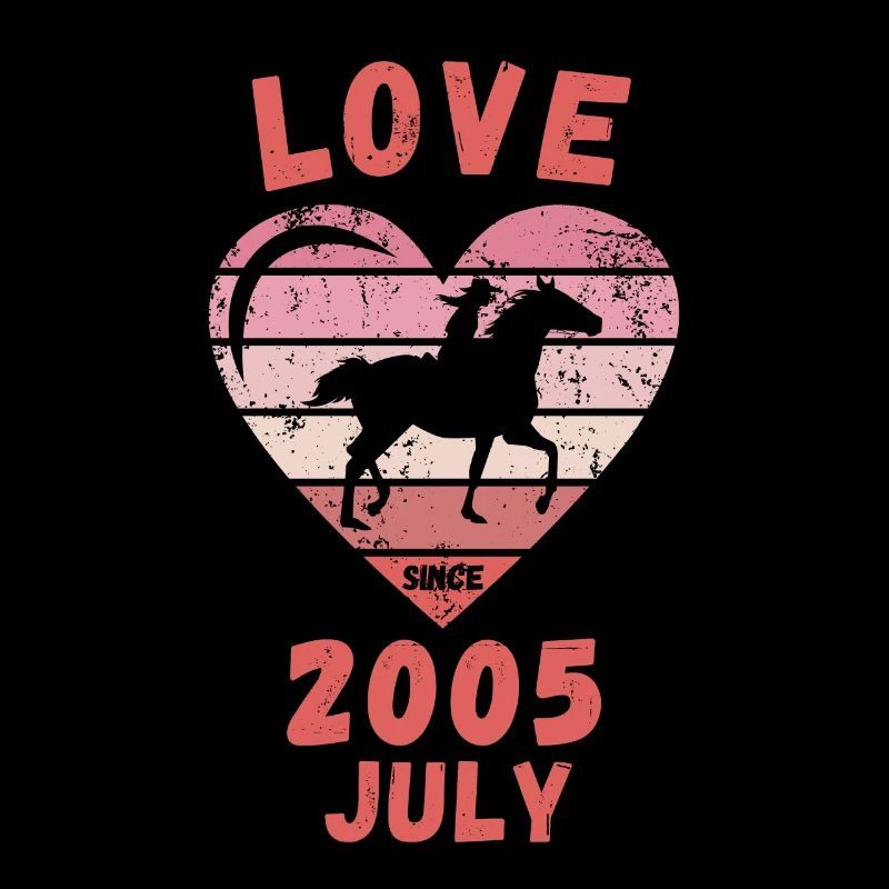 Love Pferde Reiten Geburtstag Juli 2005
