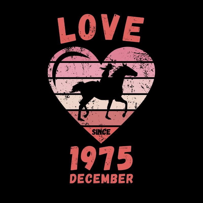 Amour équitation Anniversaire Décembre 1975