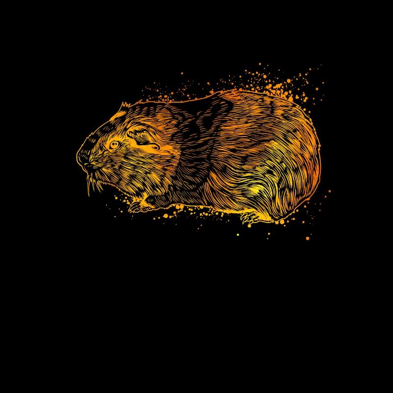 Dessin coloré d’un cochon d’Inde