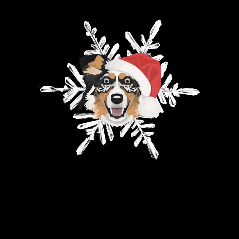 Australian Shepherd Merry Christmas