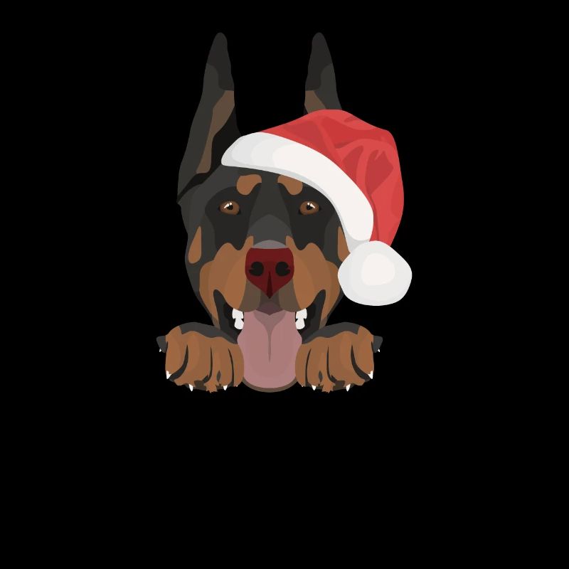 Doberman Joyeux Noël