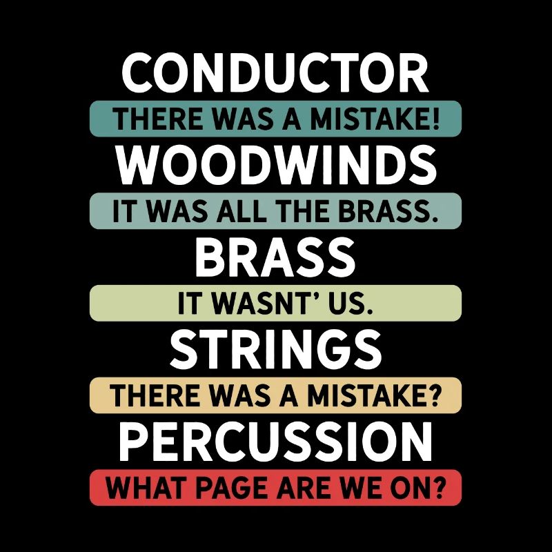 Lustiges Dirigenten und Orchester