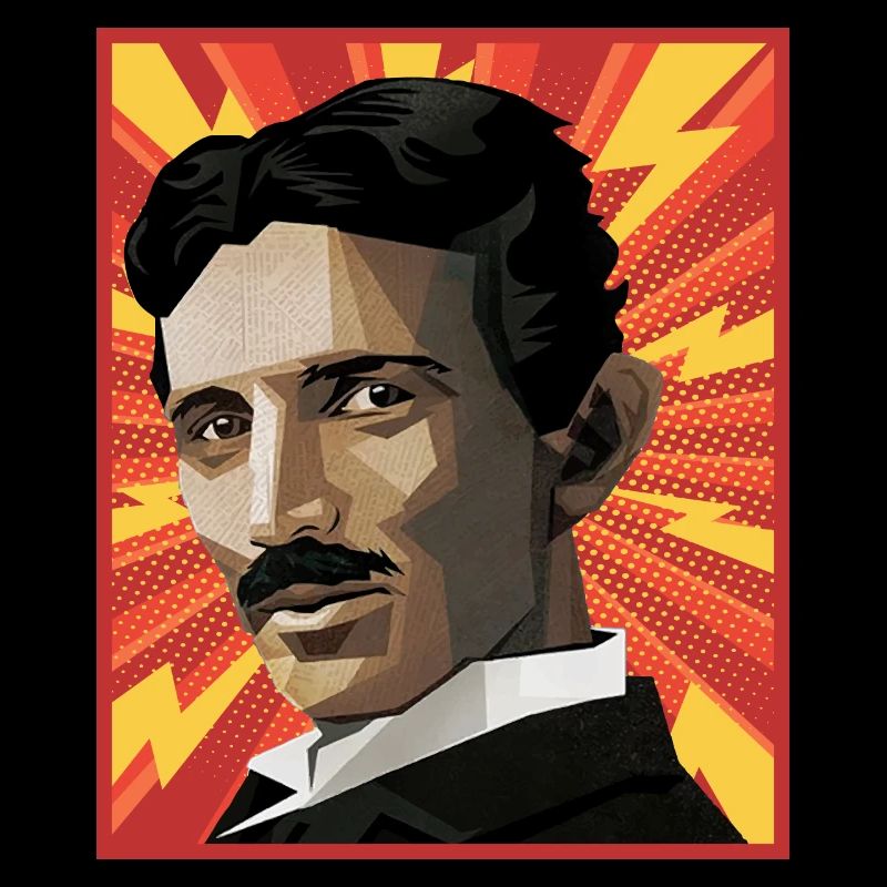 Nicola Tesla Popart