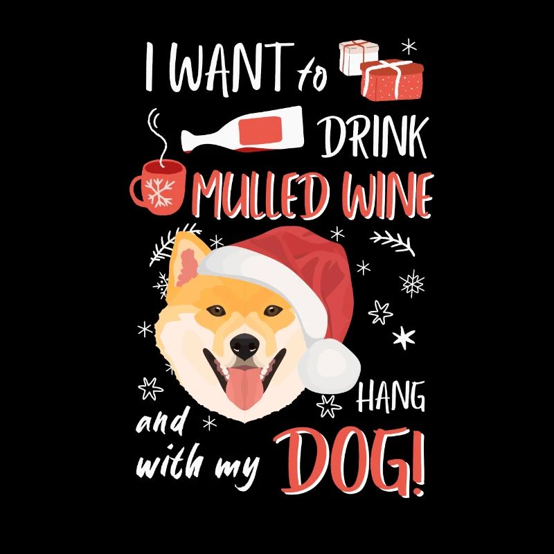 Shiba Inu vin chaud Noël