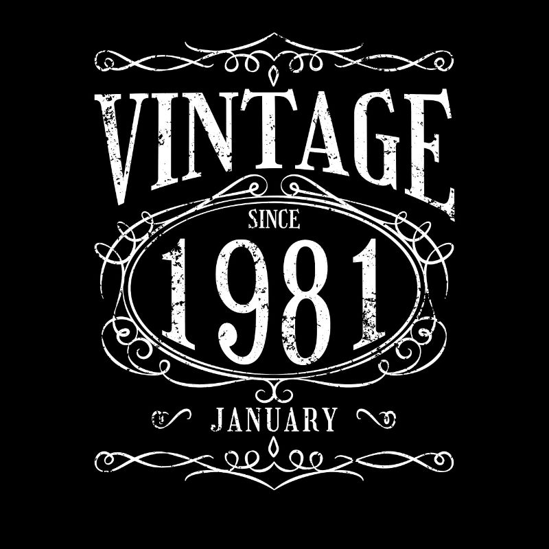 Anniversaire - Millésime depuis janvier 1981