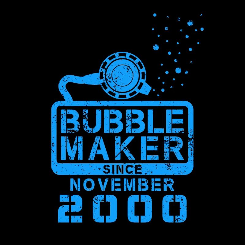 Taucher Geburtstag Bubblemaker seit November 2000