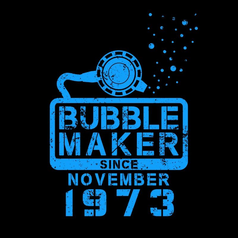 Taucher Geburtstag Bubblemaker seit November 1973