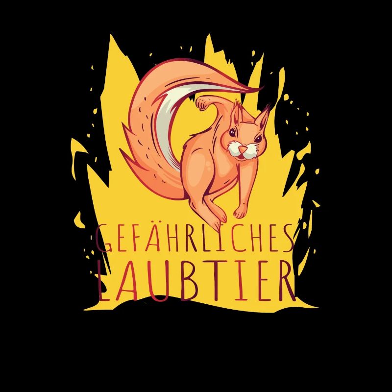 Gefährliches Laubtier Eichhörnchen