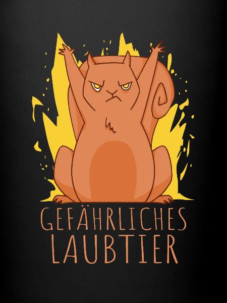 Gefährliches Laubtier Eichhörnchen