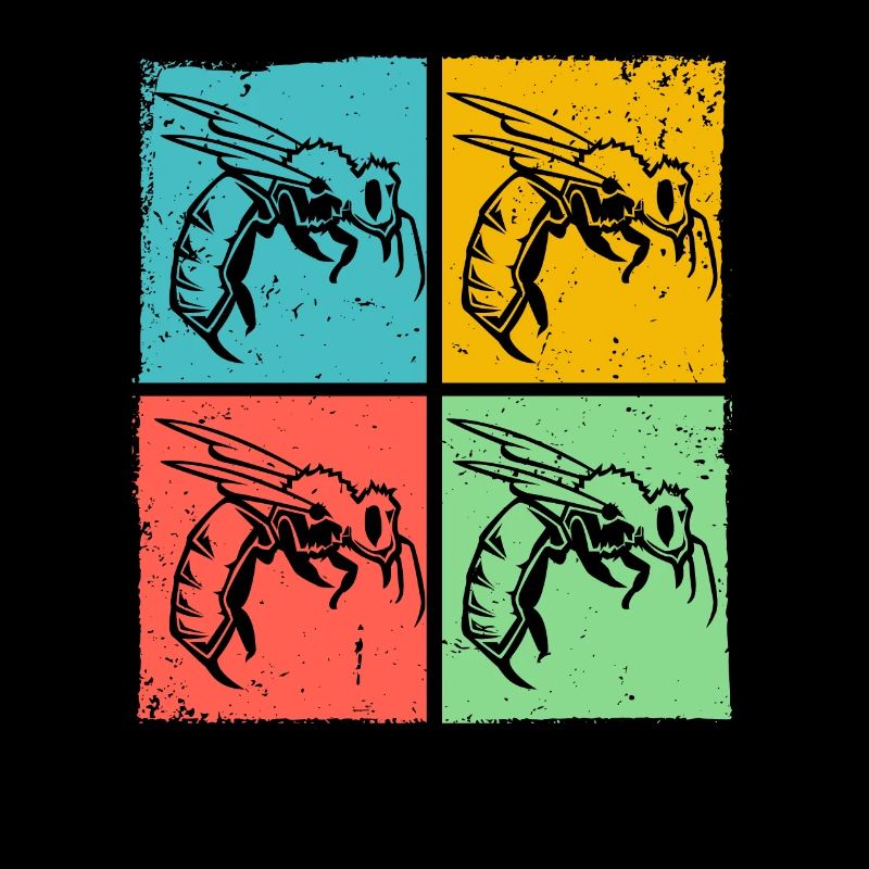 Guêpe Hornet Pop Art Insecte