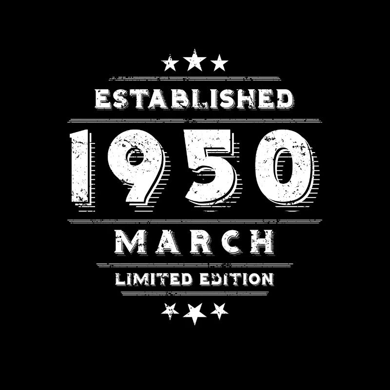 Anniversaire en mars 1950 - mars