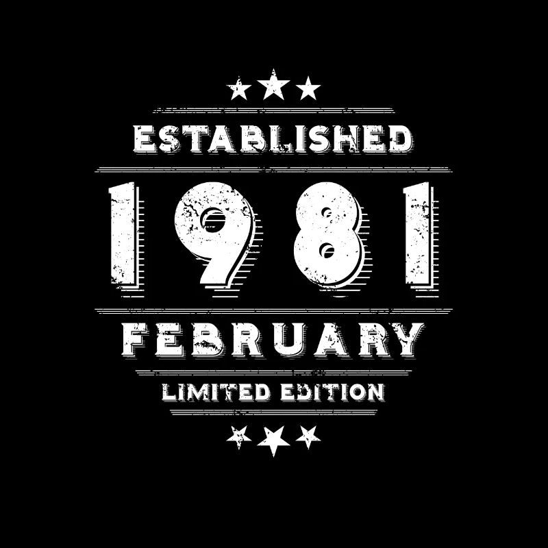 Anniversaire en février 1981 - février