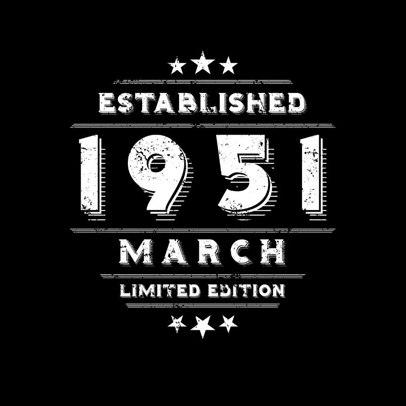 Birthday in March 1951 - March