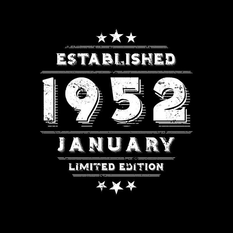 Geburtstag im Januar 1952 - January