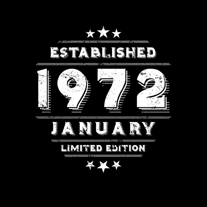 Anniversaire en janvier 1972 - janvier