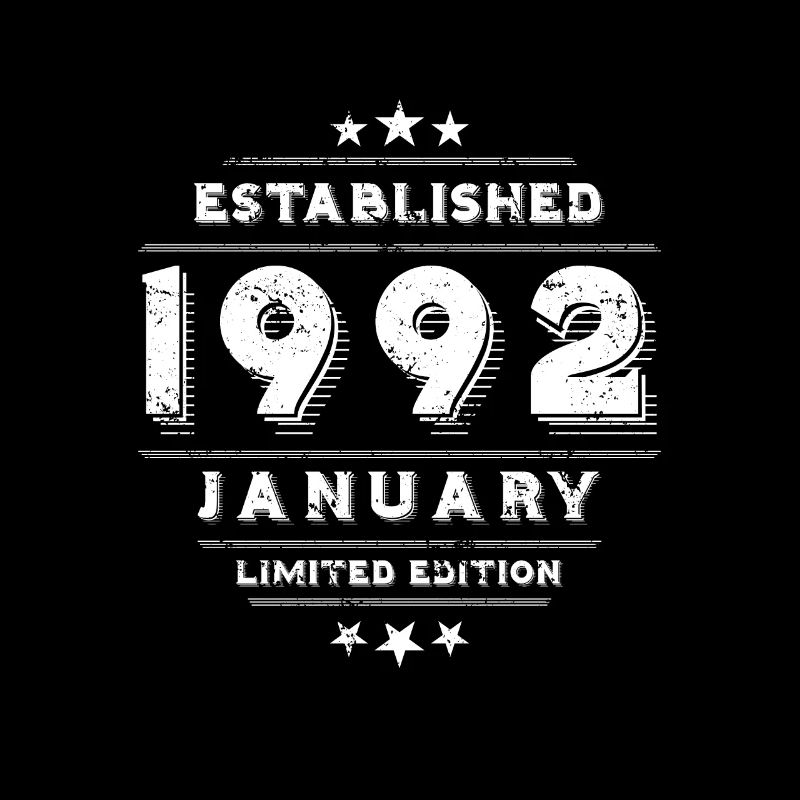 Geburtstag im Januar 1992 - January