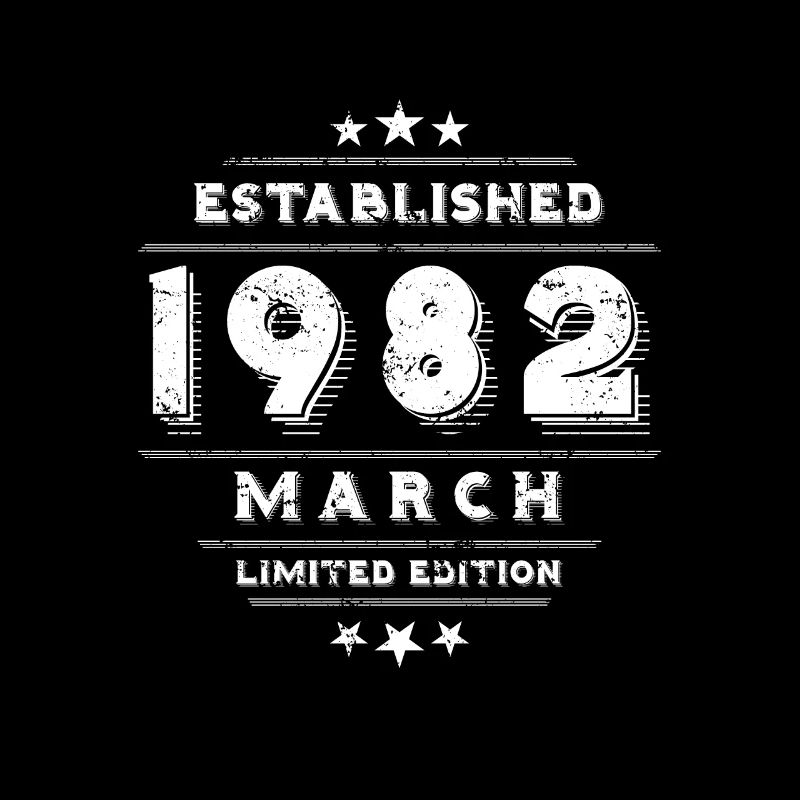 Anniversaire en mars 1982 - mars
