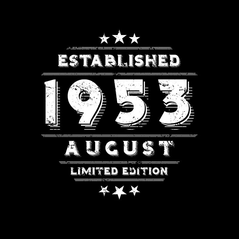 Birthday in August 1953 - August