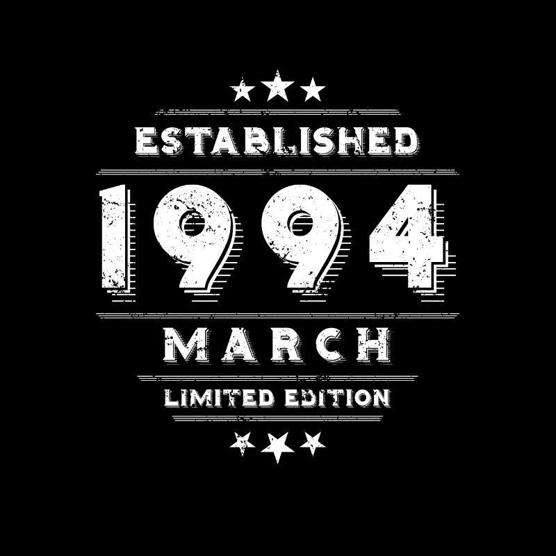 Geburtstag im März 1994 - March
