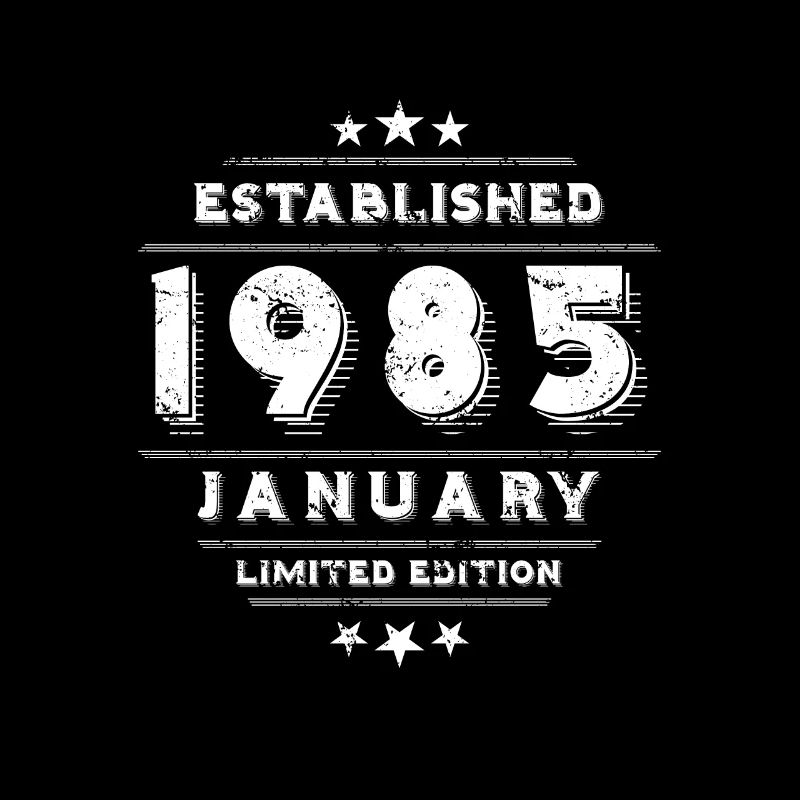 Anniversaire en janvier 1985 - janvier