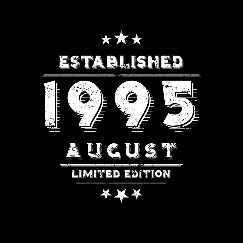 Anniversaire en août 1995 - août