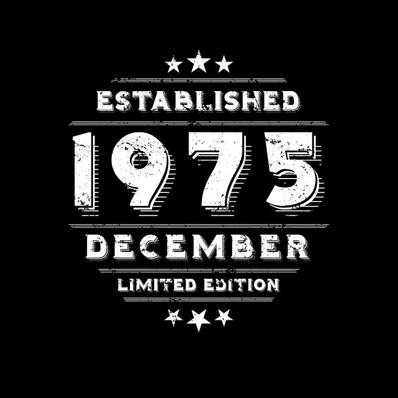 Anniversaire en décembre 1975 - décembre