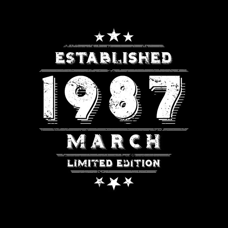 Anniversaire en Mars 1987 - Mars