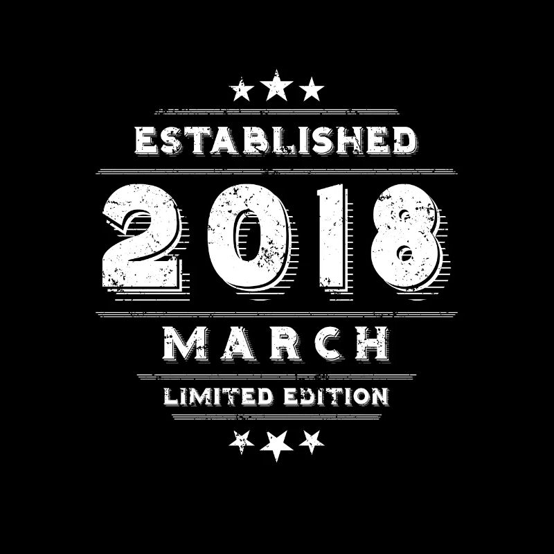 Anniversaire en mars 2018 - mars