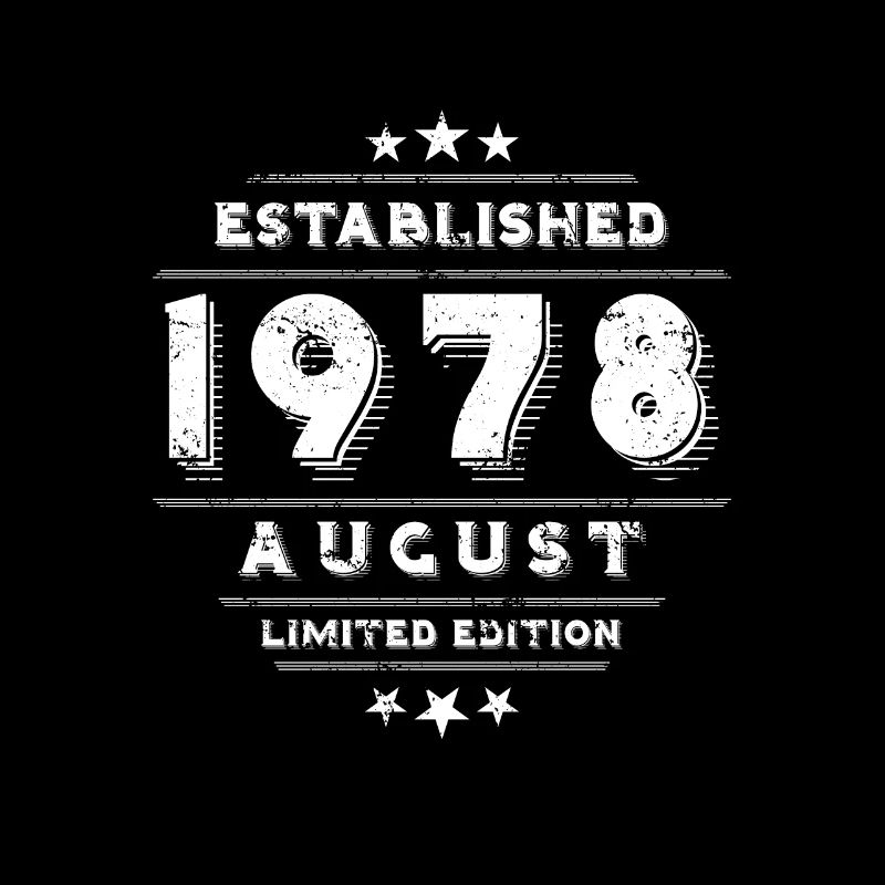 Anniversaire en août 1978 - août