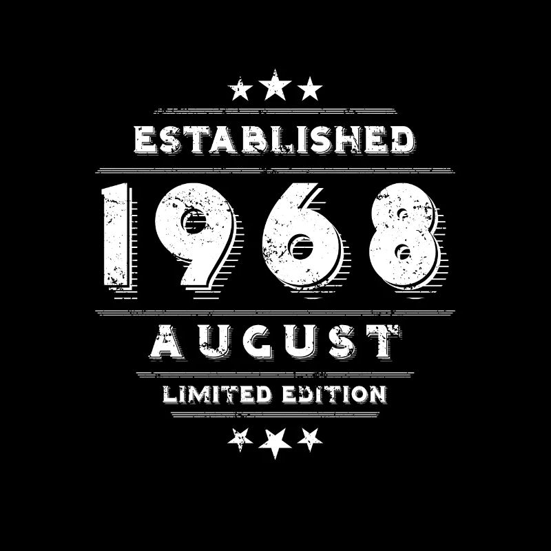 Anniversaire en août 1968 - août