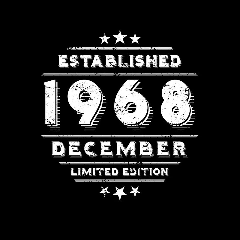 Anniversaire en décembre 1968 - décembre