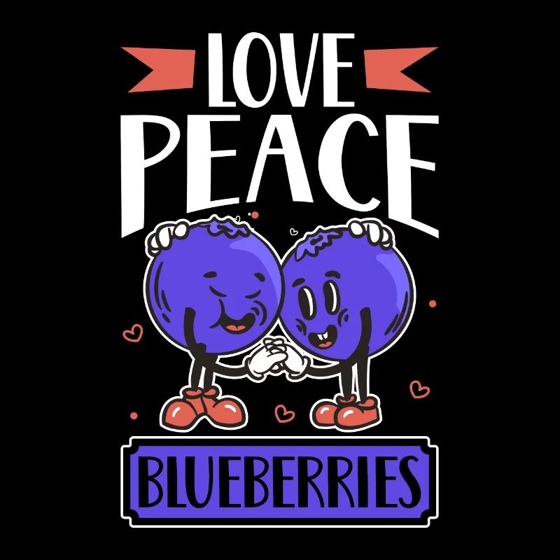 Love Peace Blueberries - Blaubeere