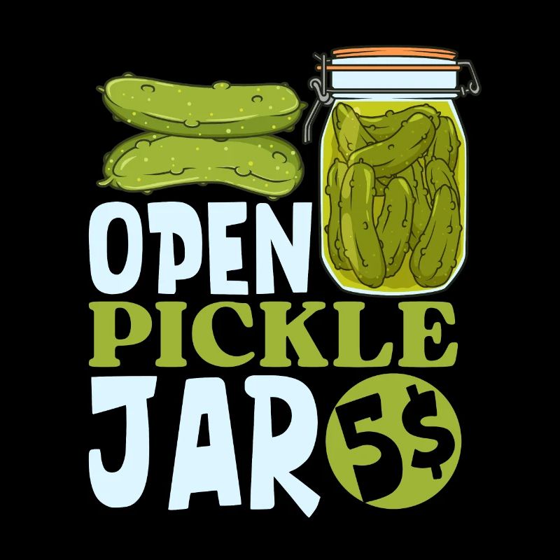 Cucumber jar open 5 dollars - cucumbers